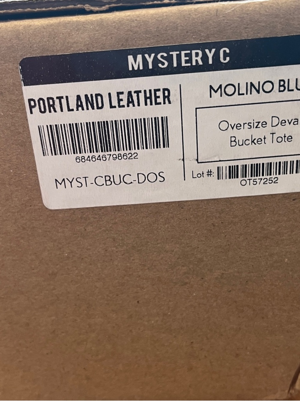 Portland Leather Molino Blue OS Devan Leather Shoulder Bag BNNU - Picture 2 of 2